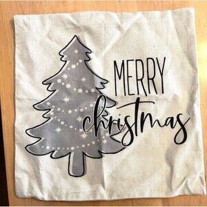 17" Christmas Cushion Cover Throw Pillow Case Home Sofa Accent Neutral zippered